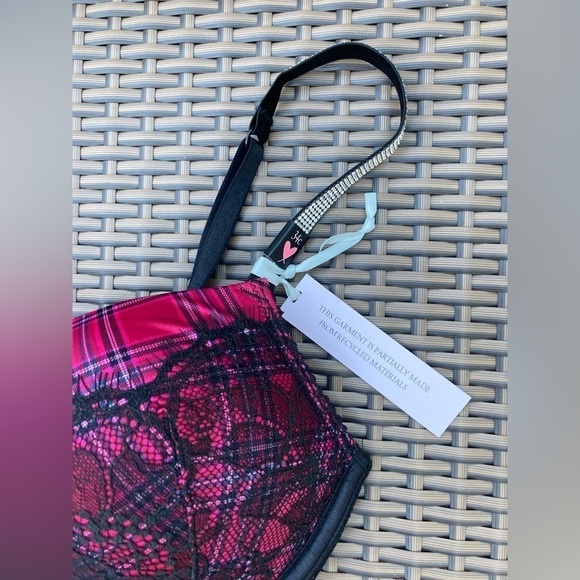 2 pc Victoria’s Secret Bombshell Add 2 Cups Rhinestone corset +matching … - Picture 4 of 10